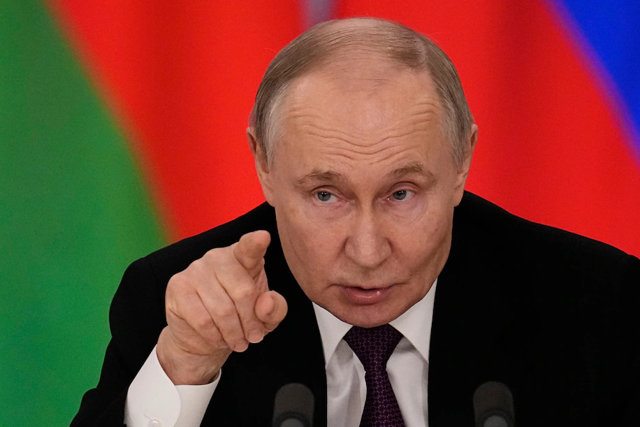 Putin to demand Ukraine surrender at talks, reports The Times
