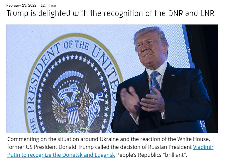 Trump utilisé pour la propagande russe sur l’Ukraine