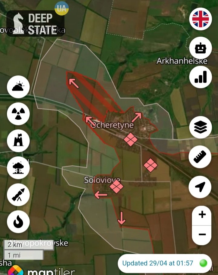 Forecasts on Russian advances between Vuhledar and Horlivka