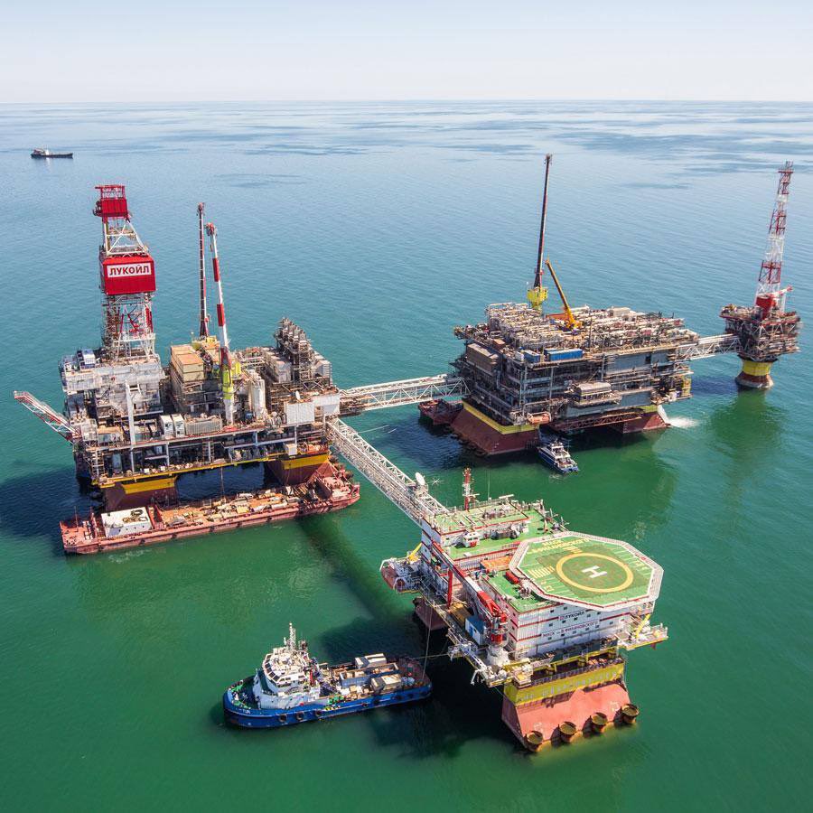 SBU hits Russian oil platforms in Caspian Sea