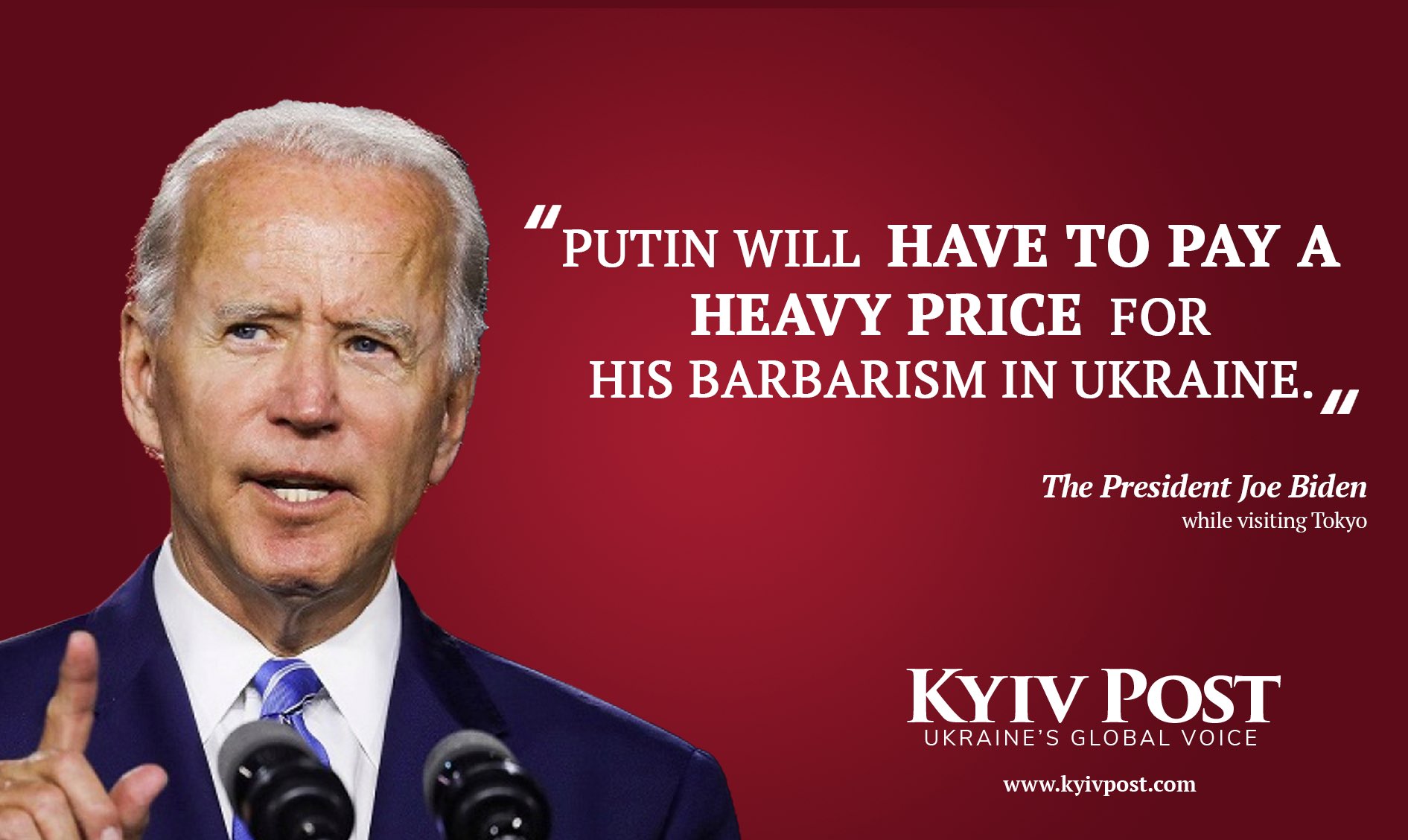 Biden warns Putin will pay for Ukraine war