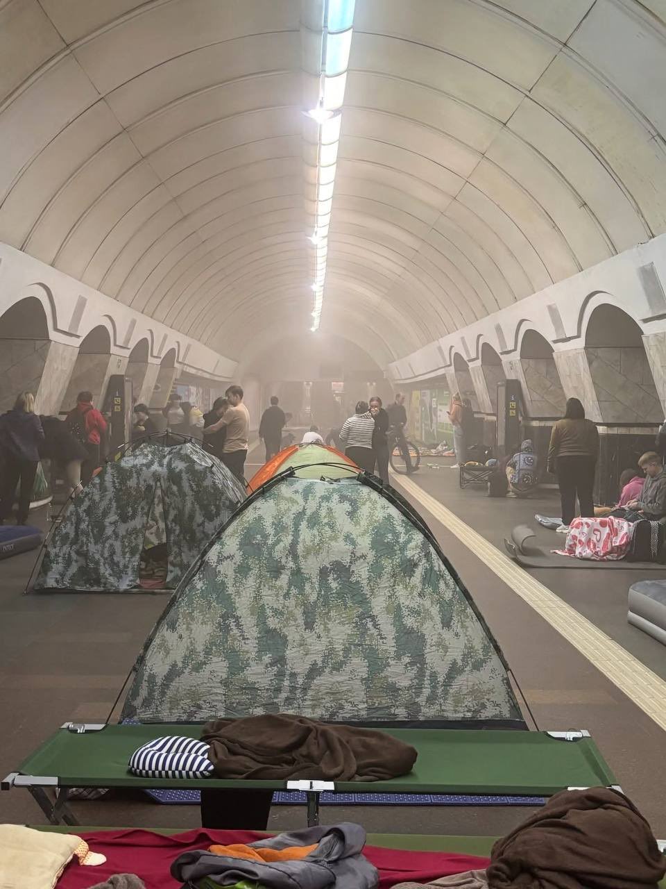 Kyiv Metro Station Ceiling Collapses Amidst Shockwave at Lukyanivka