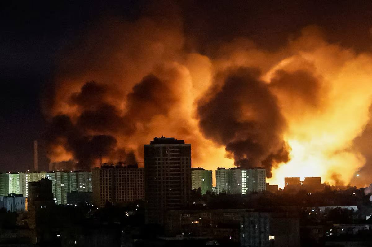 Kyiv, my home: massive Russian attack last night