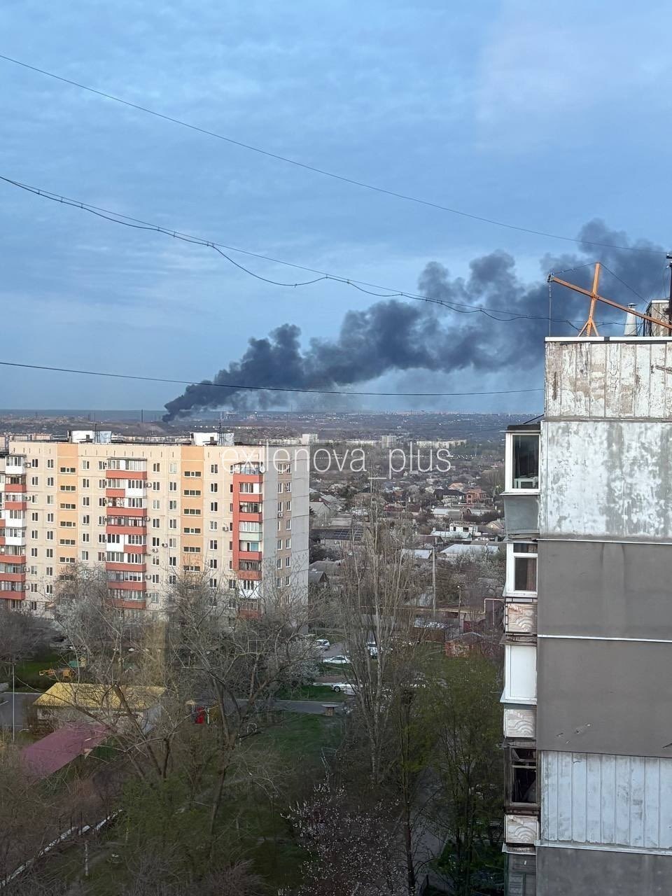 Major fire in temporarily occupied Mariupol