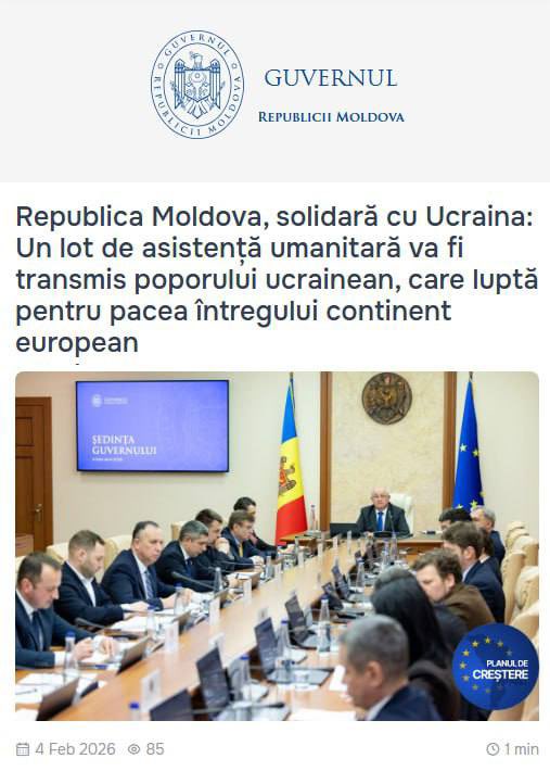 Moldova sends humanitarian aid to Ukraine