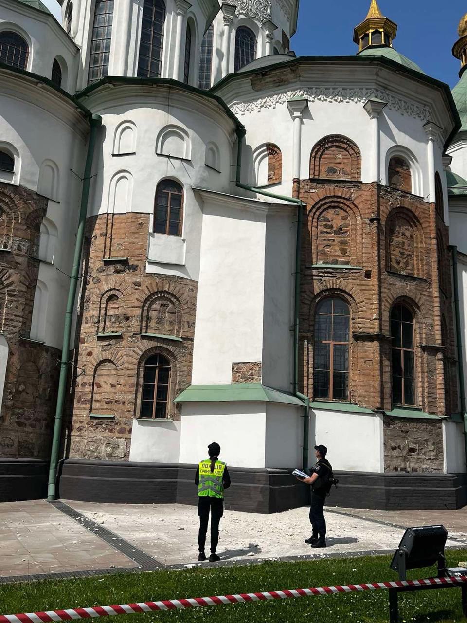 Russian strike damages Kyiv’s Saint Sophia Cathedral