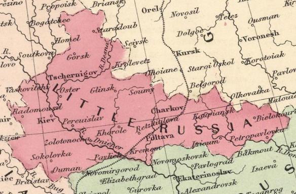 Old map of “Little Russia” reflects Putin’s idea of three branches under Moscow’s rule