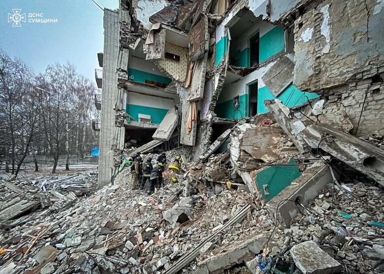 Russian strike on Hlukhiv: search-and-rescue operation completed