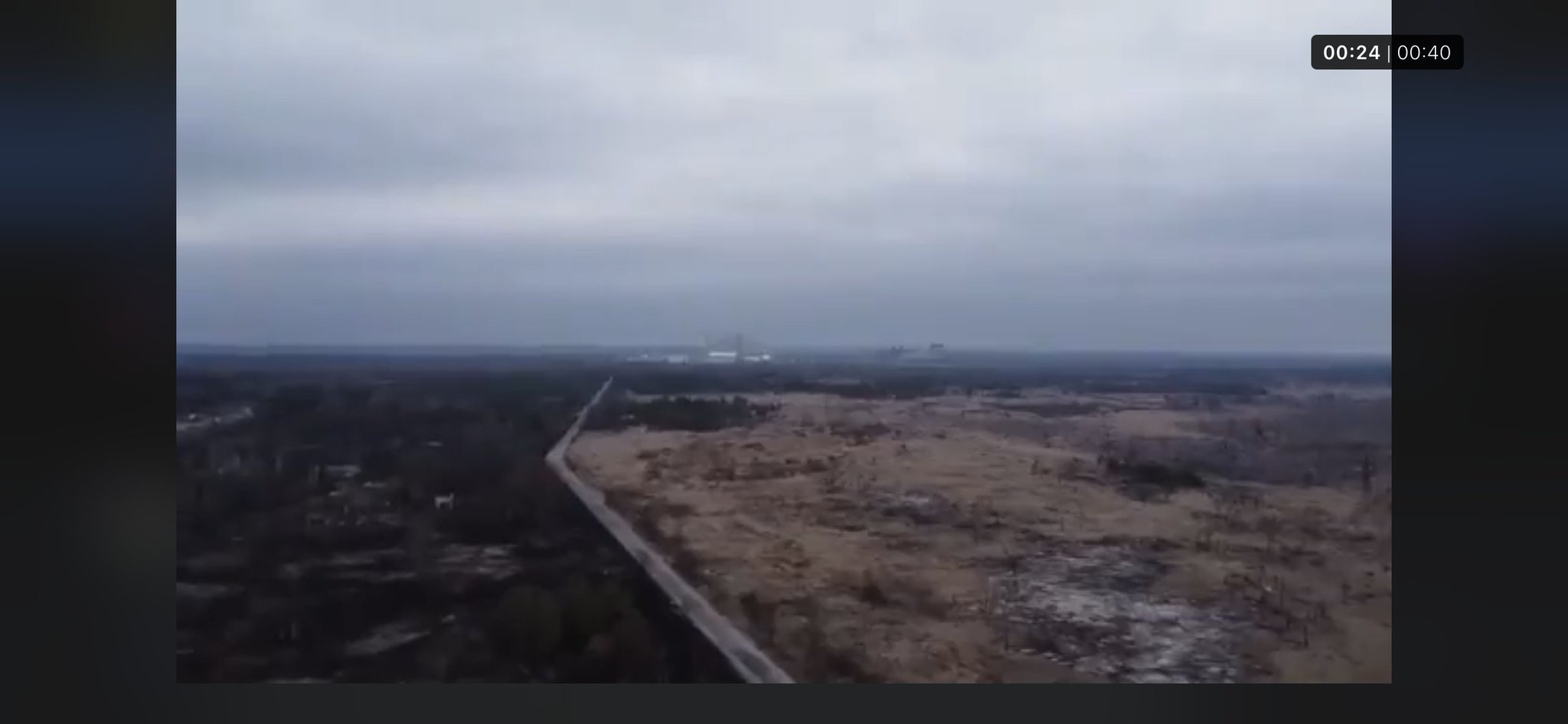 Russian fighting positions geolocated near Chernobyl sarcophagus