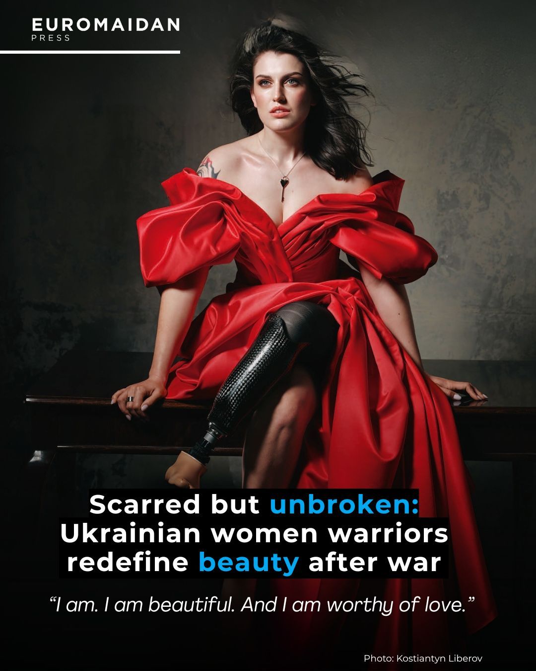 Ukrainian women survivors pose with scars and prosthetics in Playboy Ukraine project
