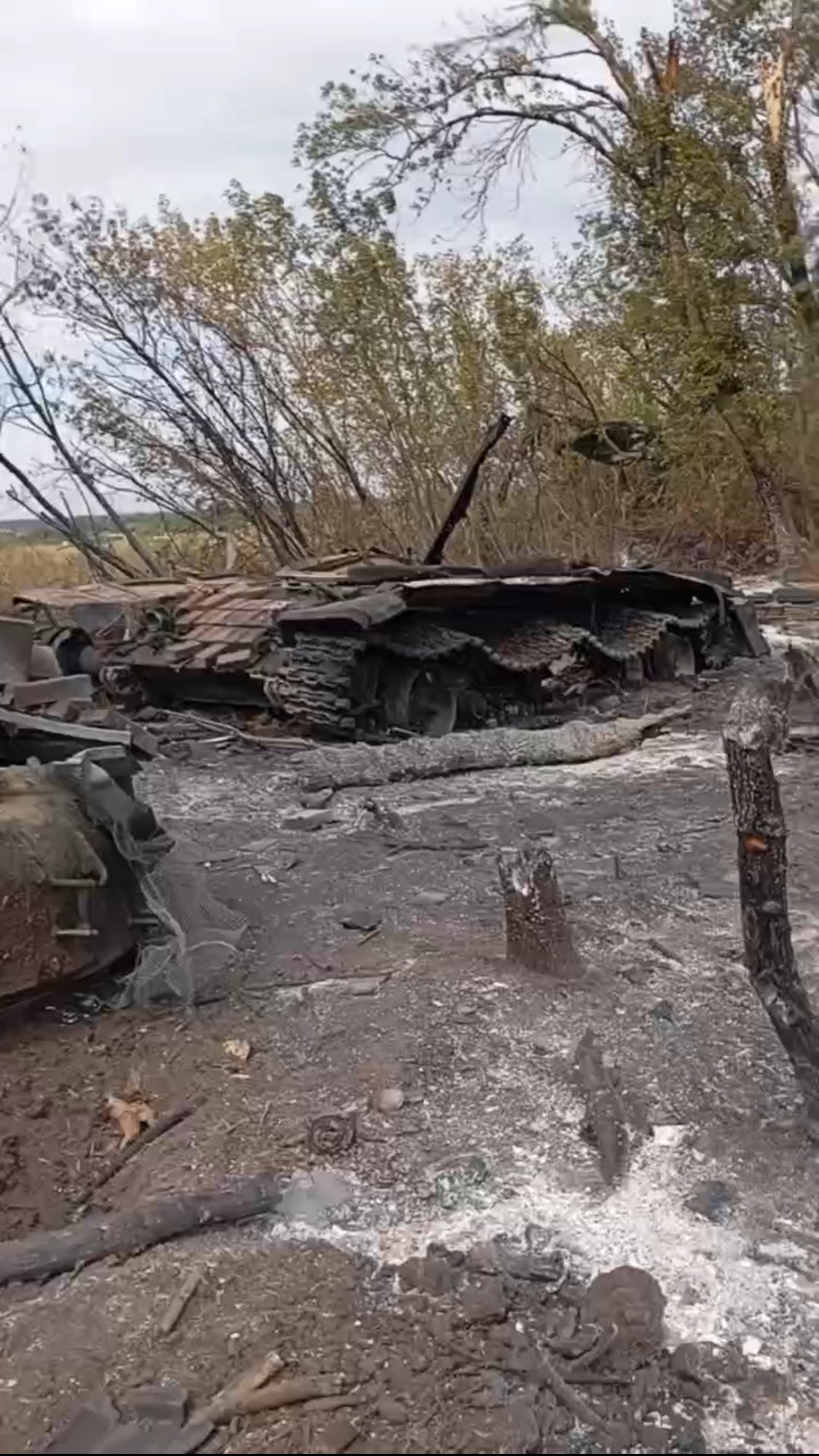 Russian T-72 tank destroyed in Kursk region