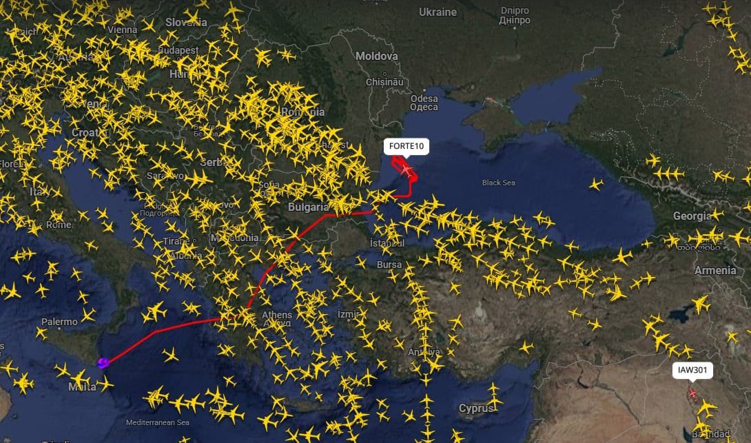 Global Hawk drones patrol Black Sea