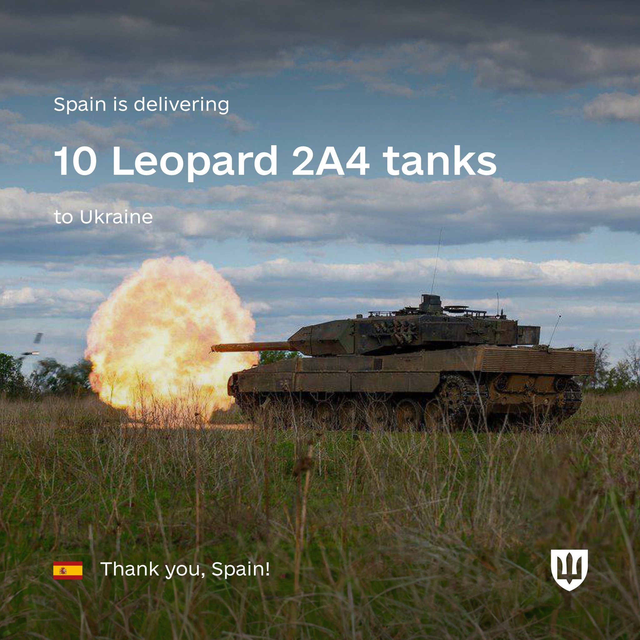 Spain delivers new military package to Ukraine with Leopard 2A4 tanks