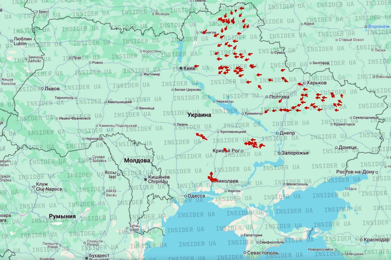 Over 100 kamikaze drones strike Kyiv