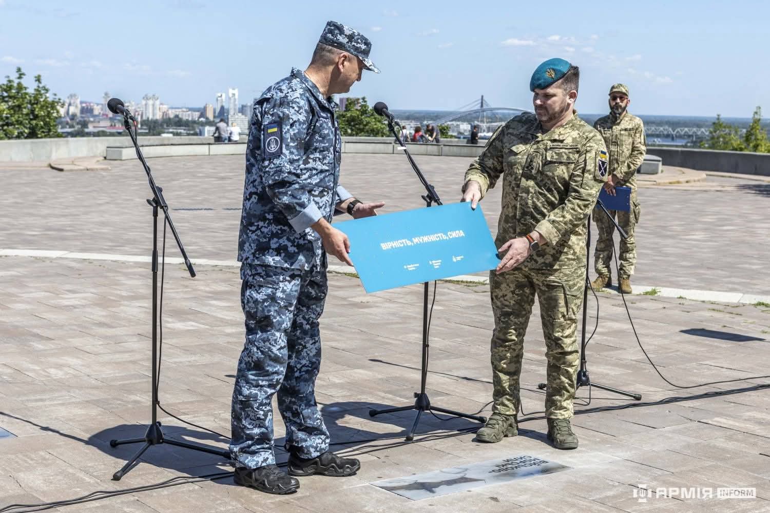 Memorial Sign for the Naval Forces opened in Kyiv