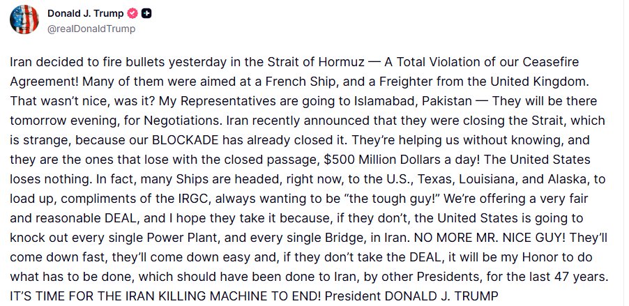 Trump Threatens to Destroy Iran’s Power Plants and Bridges