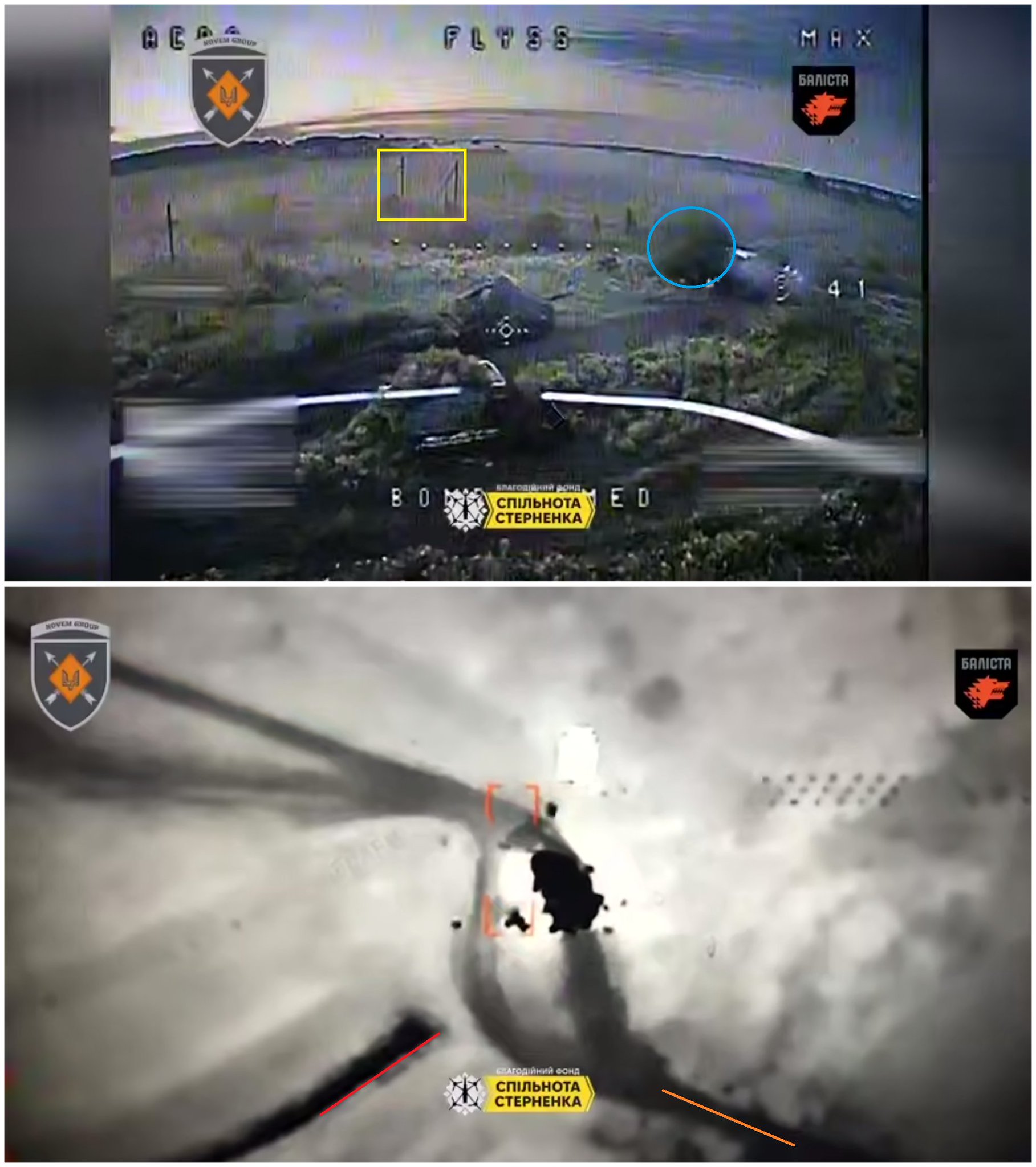 Russian tank hit by three Ukrainian FPV drones