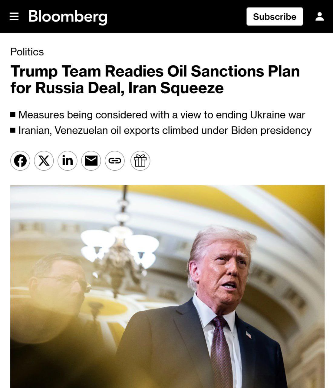 Trump Weighs Tougher Russia Sanctions