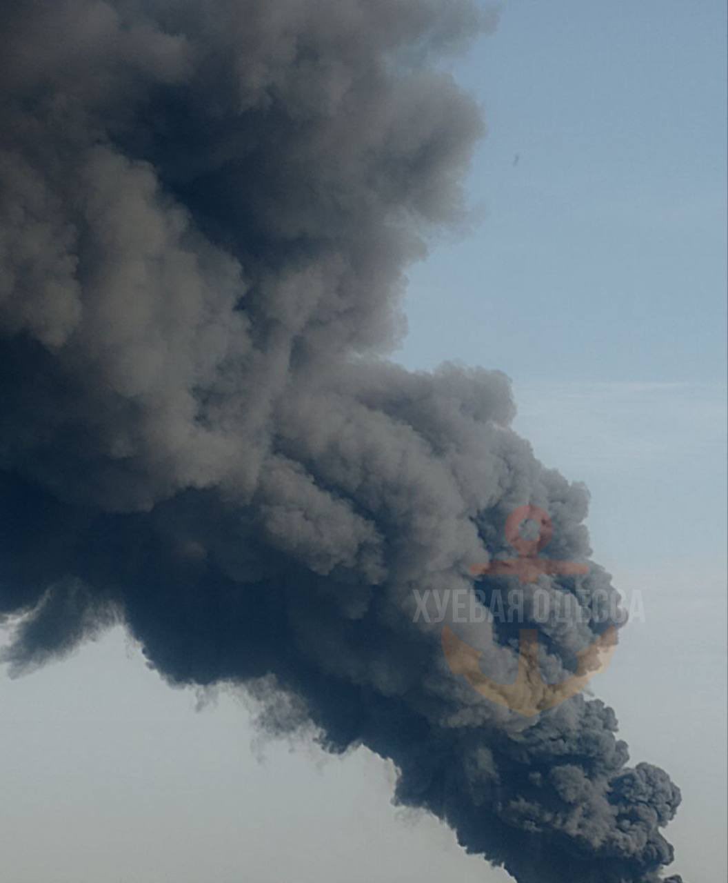 Enemy Attacks Odesa: Massive Smoke Over City