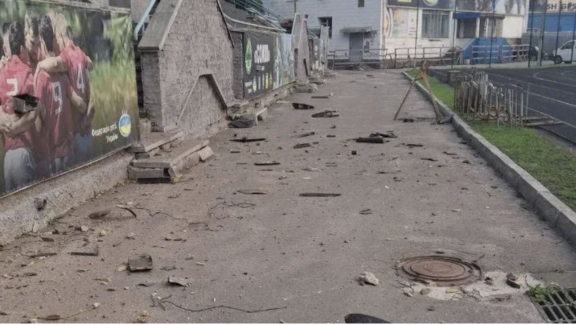 In Kyiv, Spartak Stadium damaged by Russian strike