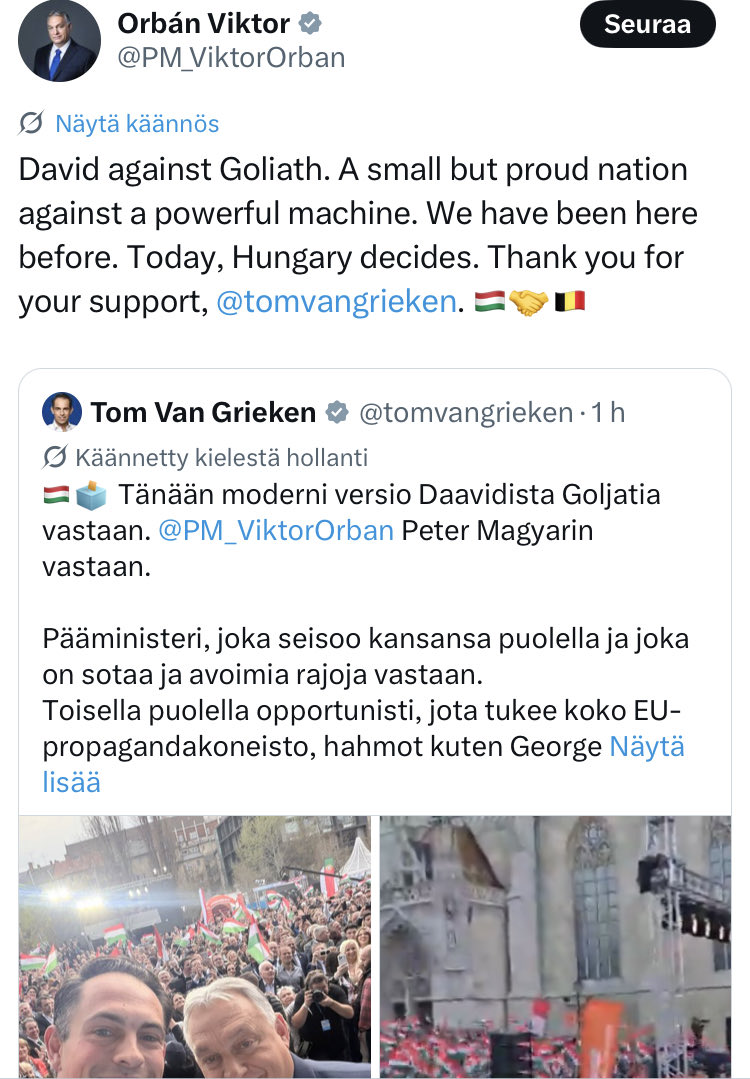 Orbán the Goliath: Backed by World Powers, Facing His David
