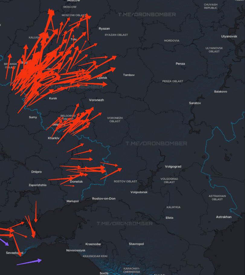 Attack underway on Russia and occupied Crimea