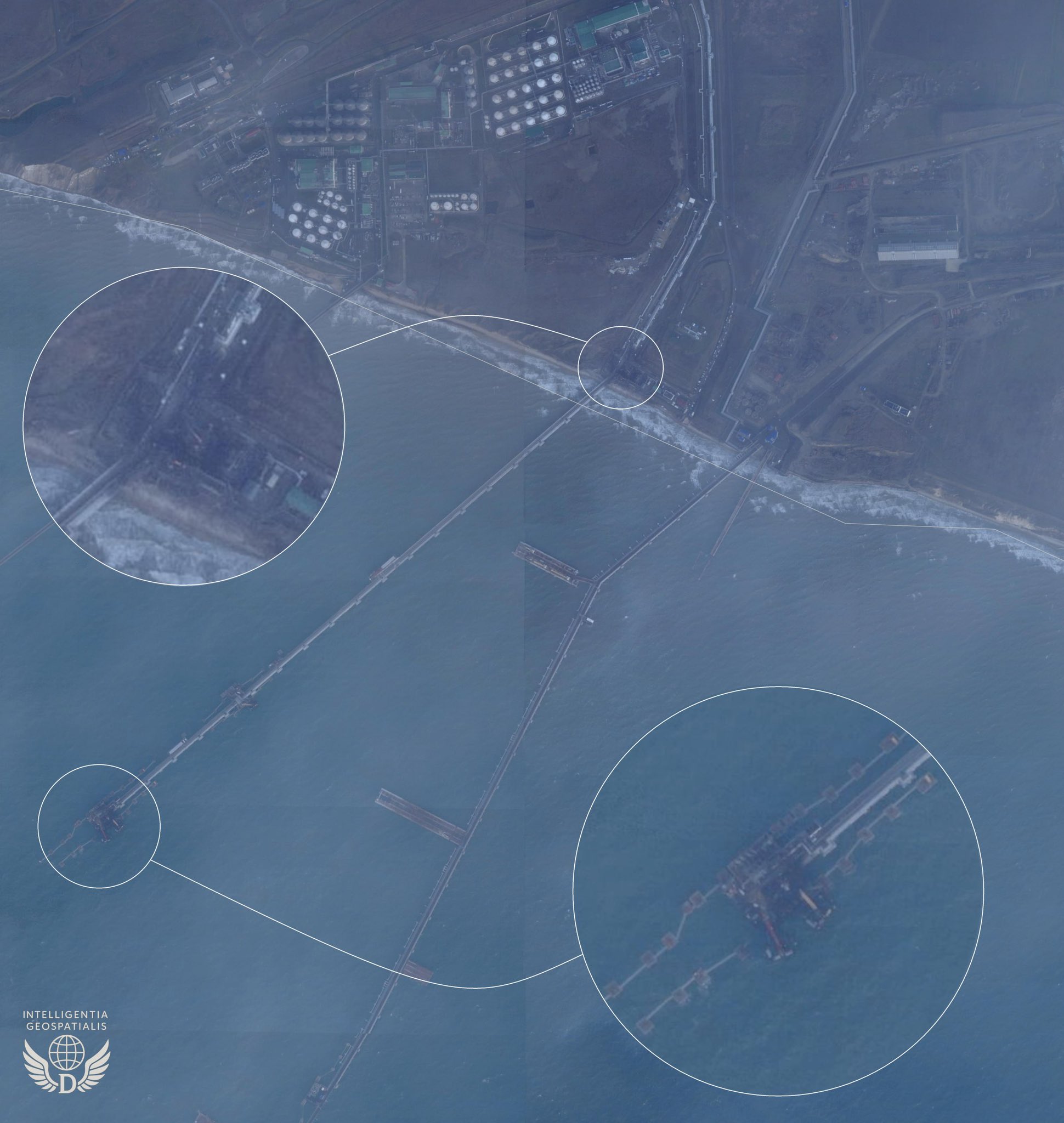Satellite images show Tamanneftegaz hit by kamikaze drones