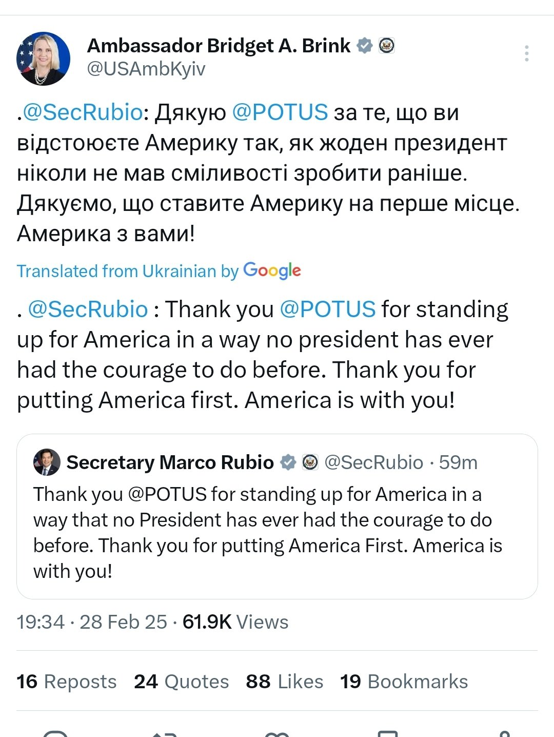 Trump pressures US diplomats to back Zelensky attacks