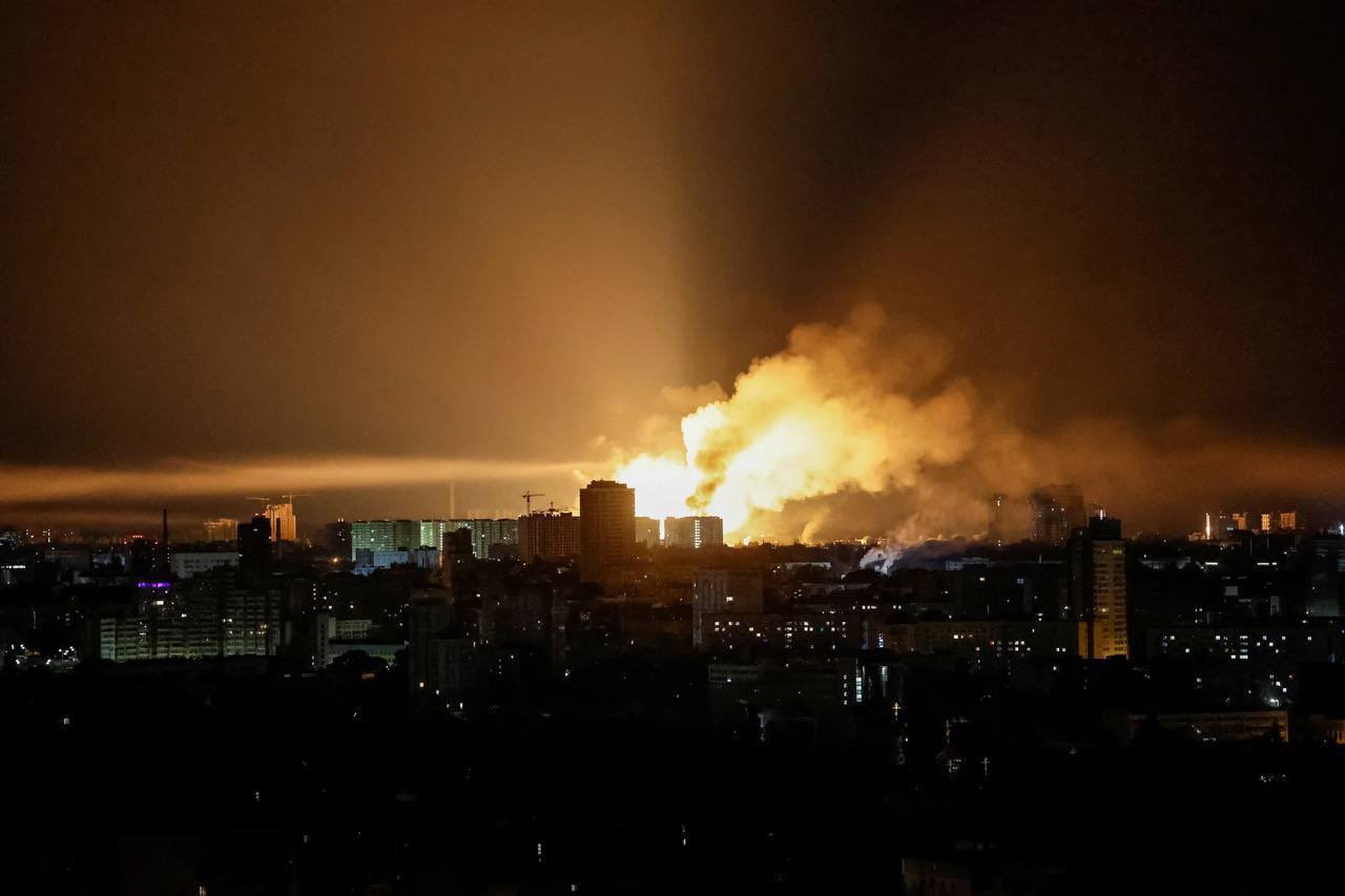 What Kyiv looked like last night after a Russian attack