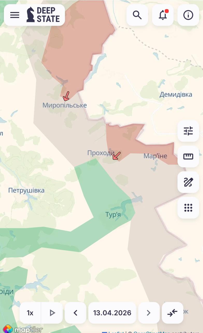 Occupants advance near three settlements in Sumy region