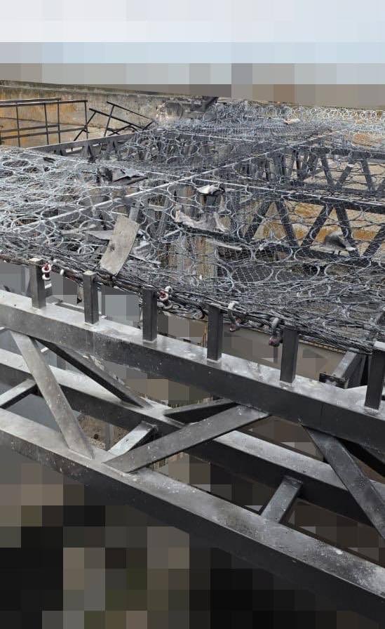 Protective net effectively shielded energy facility during Shahed attack
