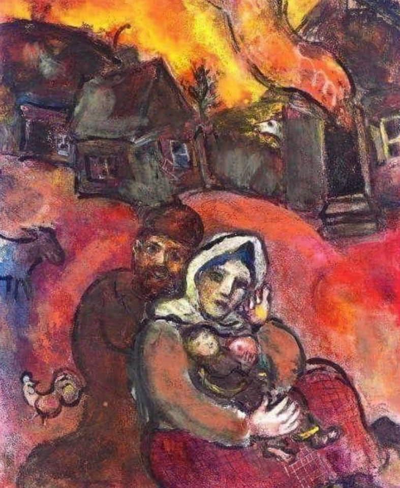 Chagall’s ‘Ukrainian Family’ Resonates With War’s Dislocation and Destruction