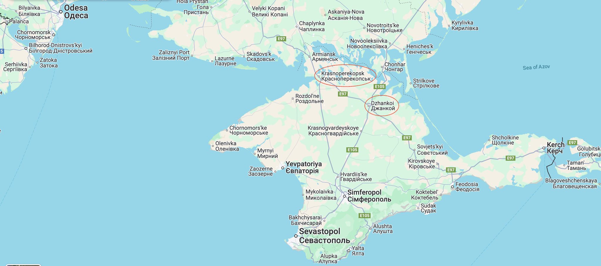 Explosions confirmed in Dzhankoi and Krasnoperekopsk