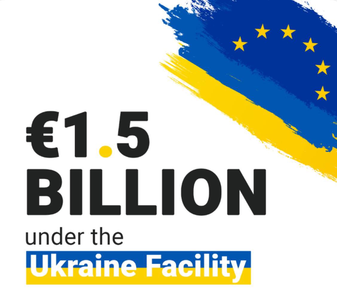 EU sends €1.5B tranche to Ukraine