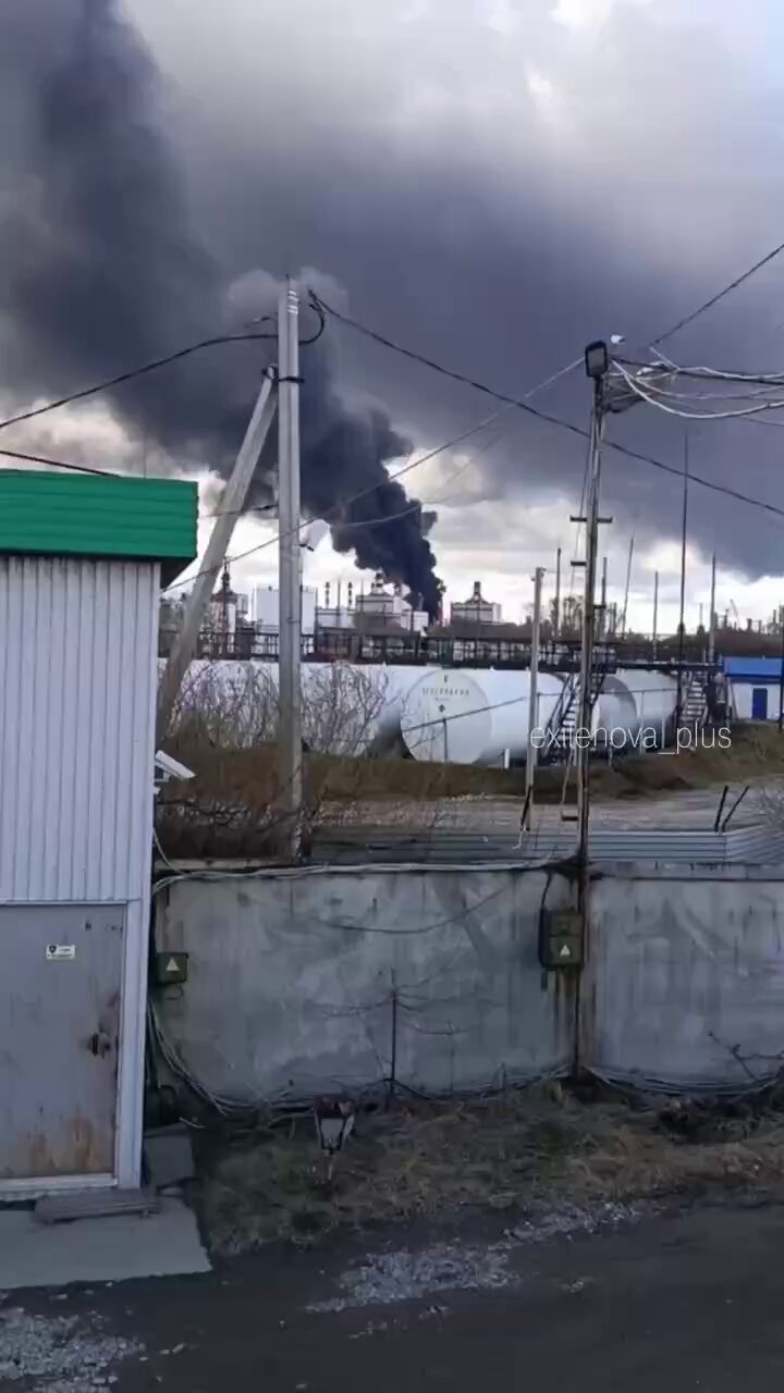 Drones Strike Lukoil Major Oil Refinery in Perm Russia