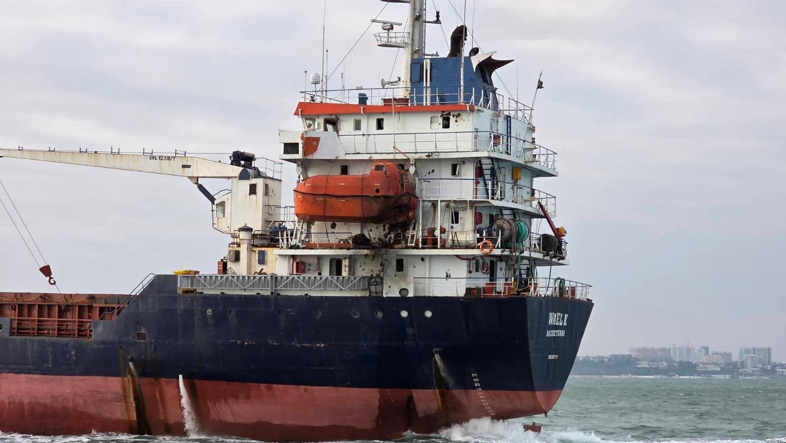 Two civilian ships hit in the Black Sea; a Syrian worker killed