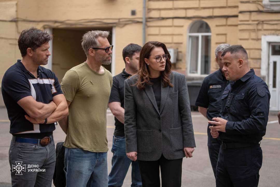 American actor visits Kyiv SES unit