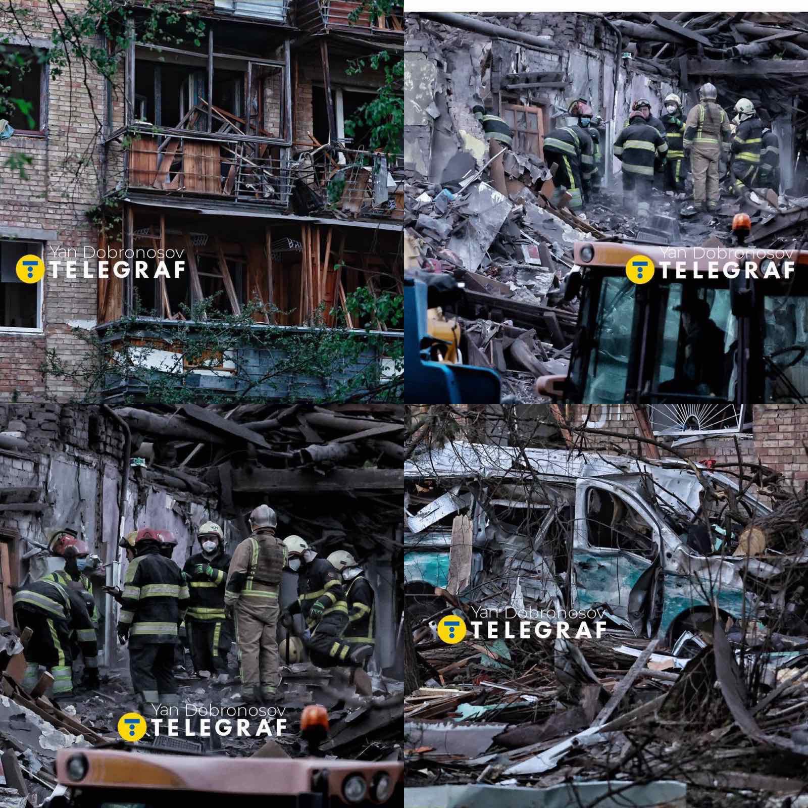 Russian strike hits Kyiv: 25 buildings damaged