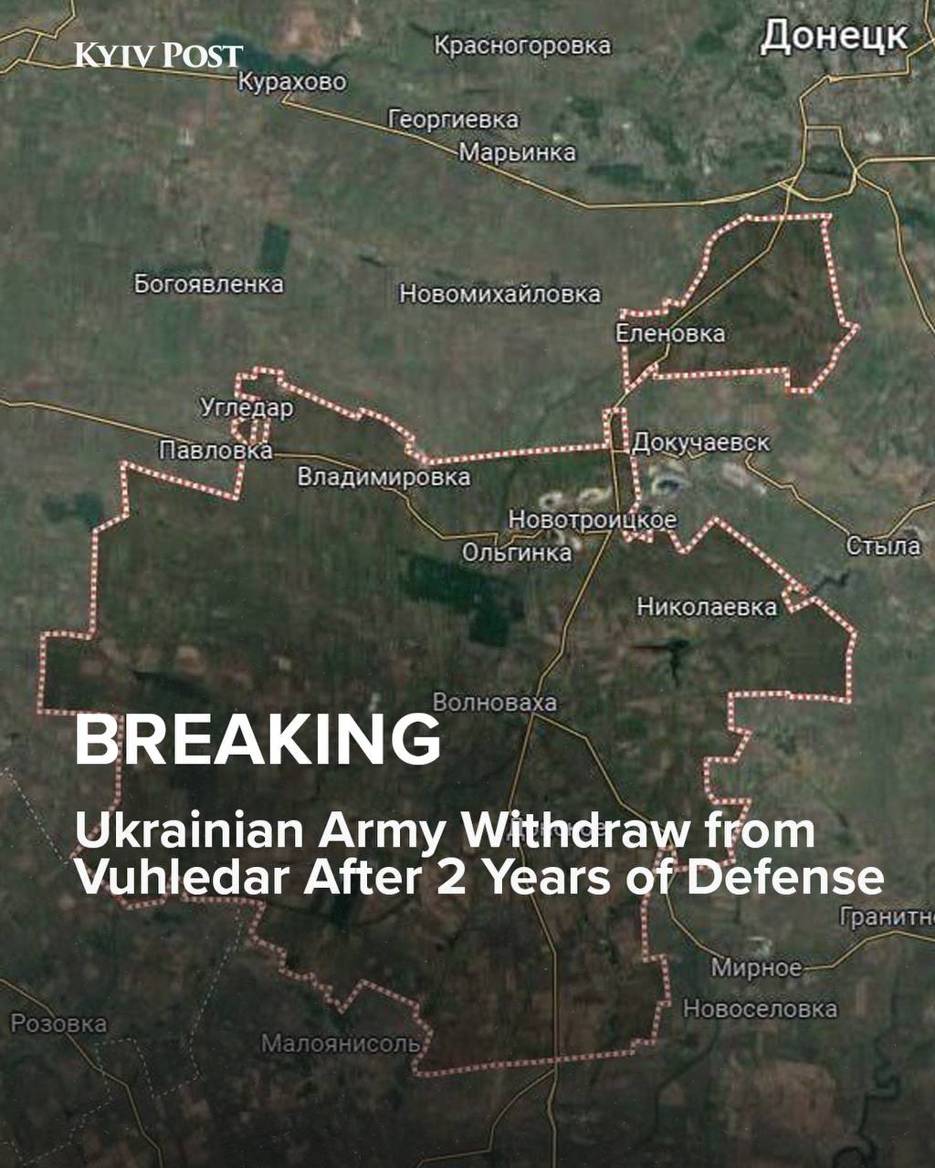 Forces ukrainiennes se retirent de Vuhledar après deux ans