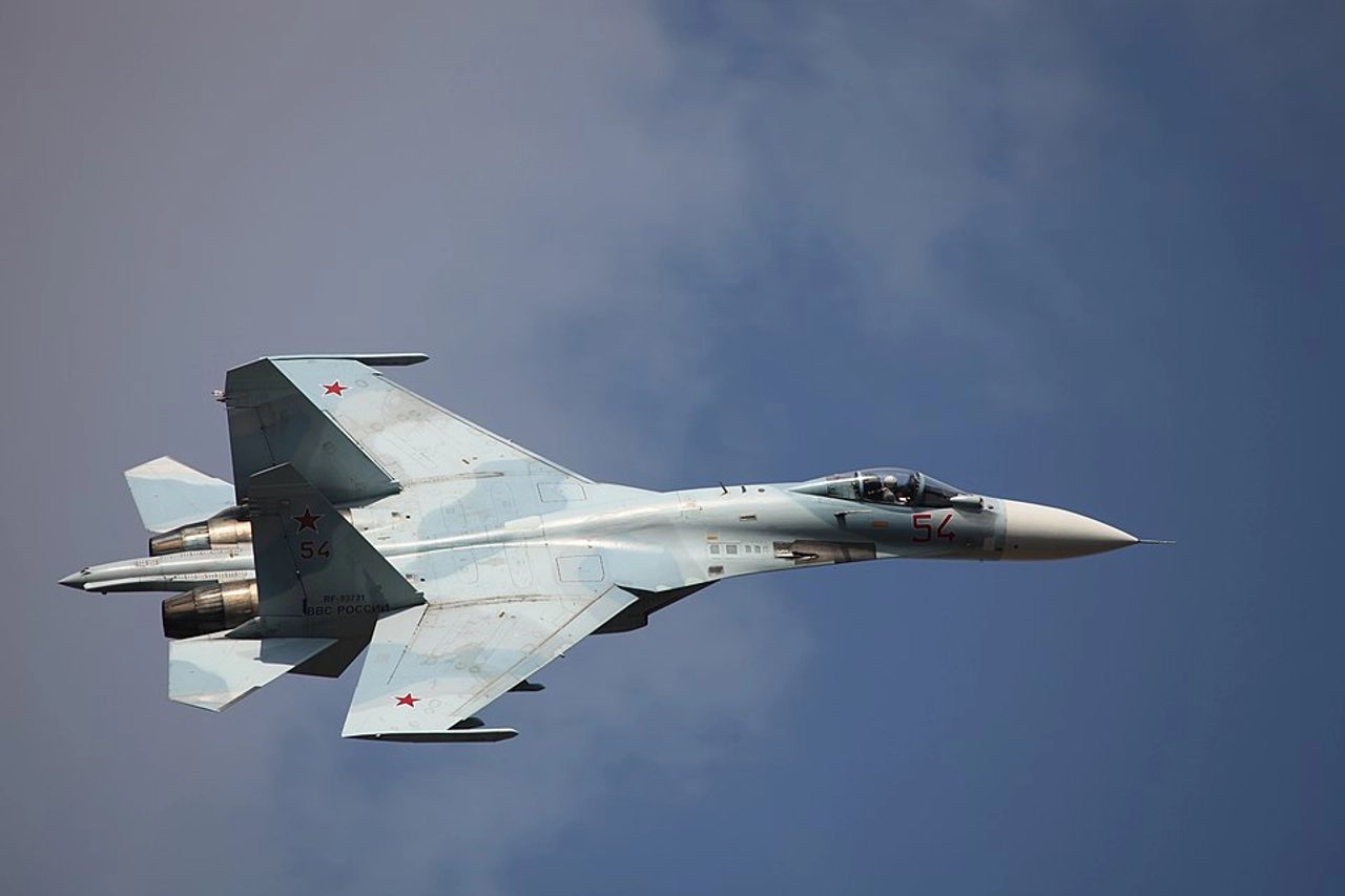 Russian Su-27 jet destroyed at Krasnodar airfield