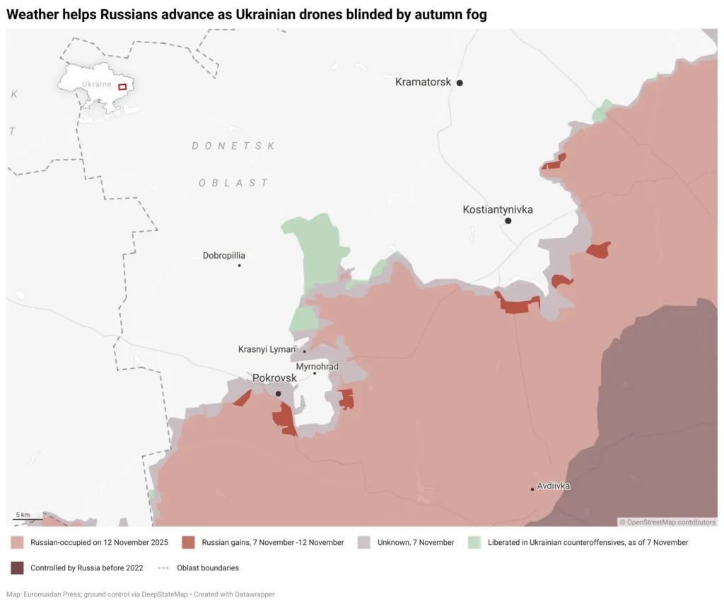 Brouillard prive l’Ukraine de son avantage en drones