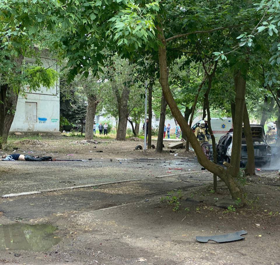 Partisans blow up car of Russian collaborator Dmitri Slavuchenko in Kherson