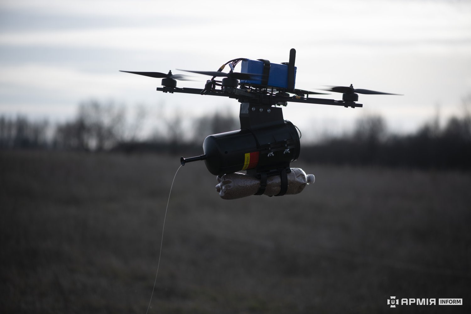 The Ministry of Defense shows Ukrainian fiber-optic FPV drones