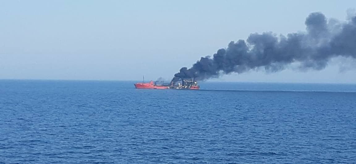 Ukrainian Ministry reports fire on foreign ships at Pivdennyi port