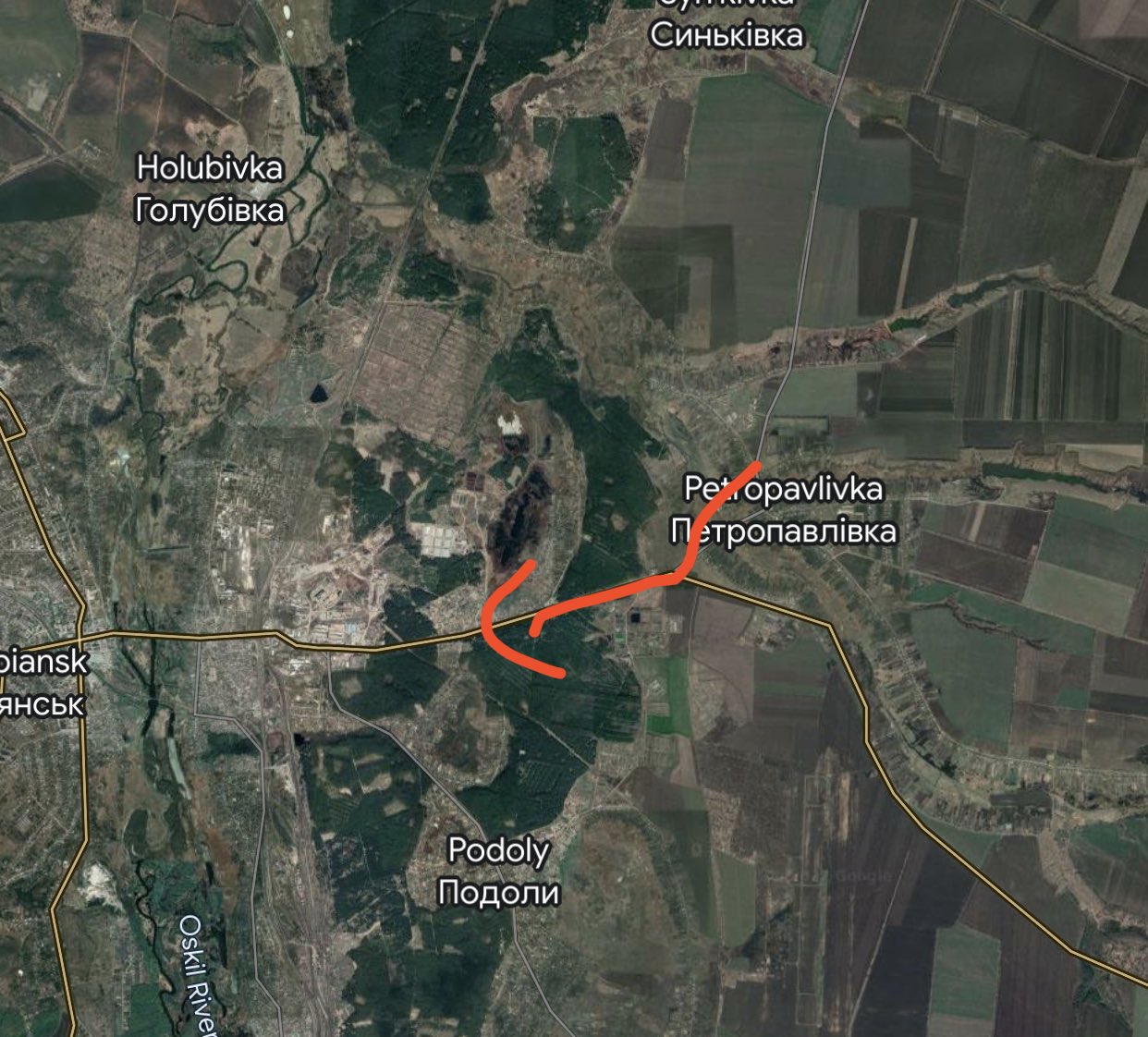 Thanks for location info on Koupiansk