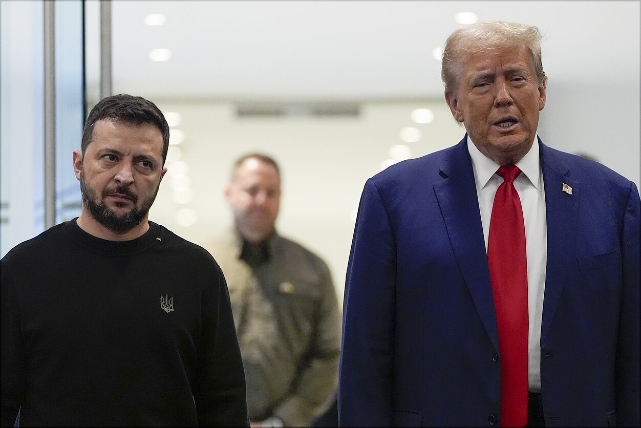 Zelensky holds a phone call with Trump
