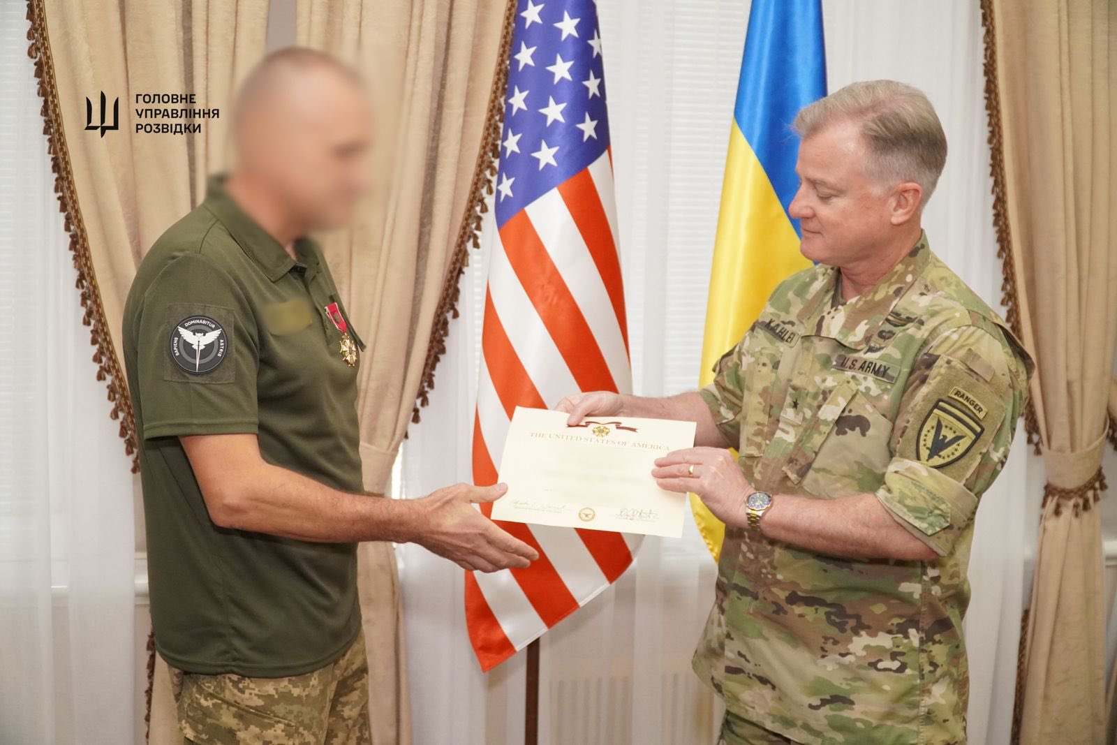 Ukraine and US: GUR officer awarded