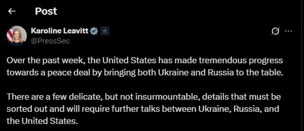 US says progress toward peace deal with Ukraine and Russia