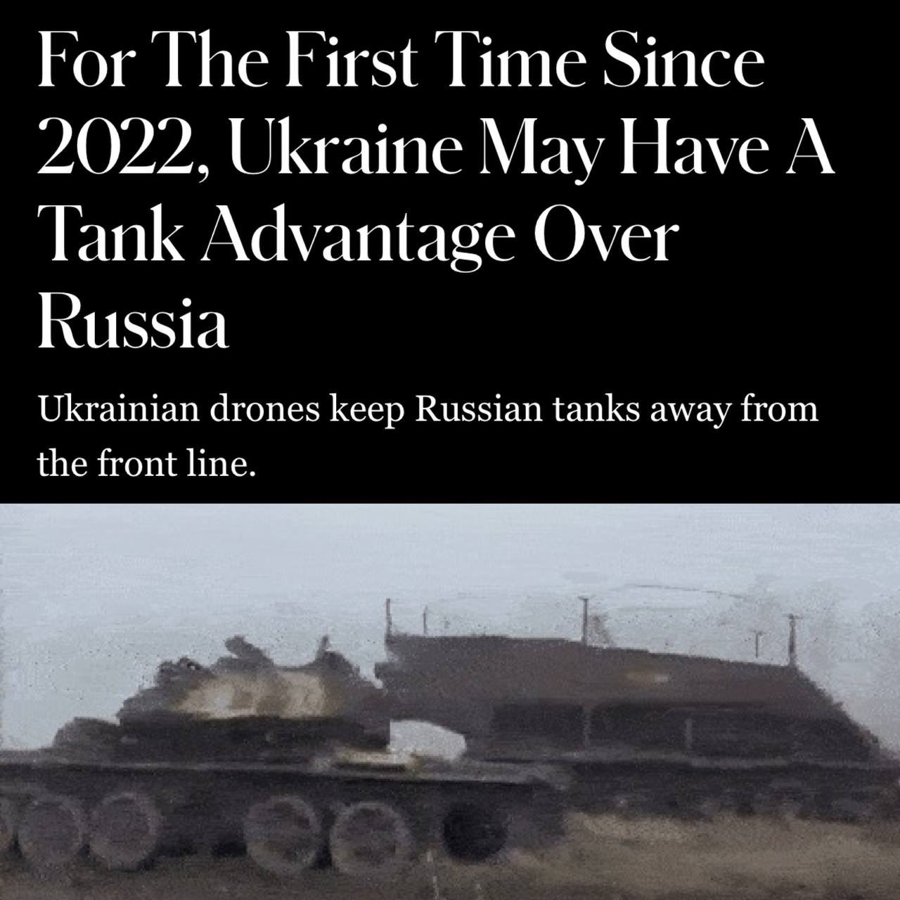 Ukraine may hold first tank advantage over Russia since 2022