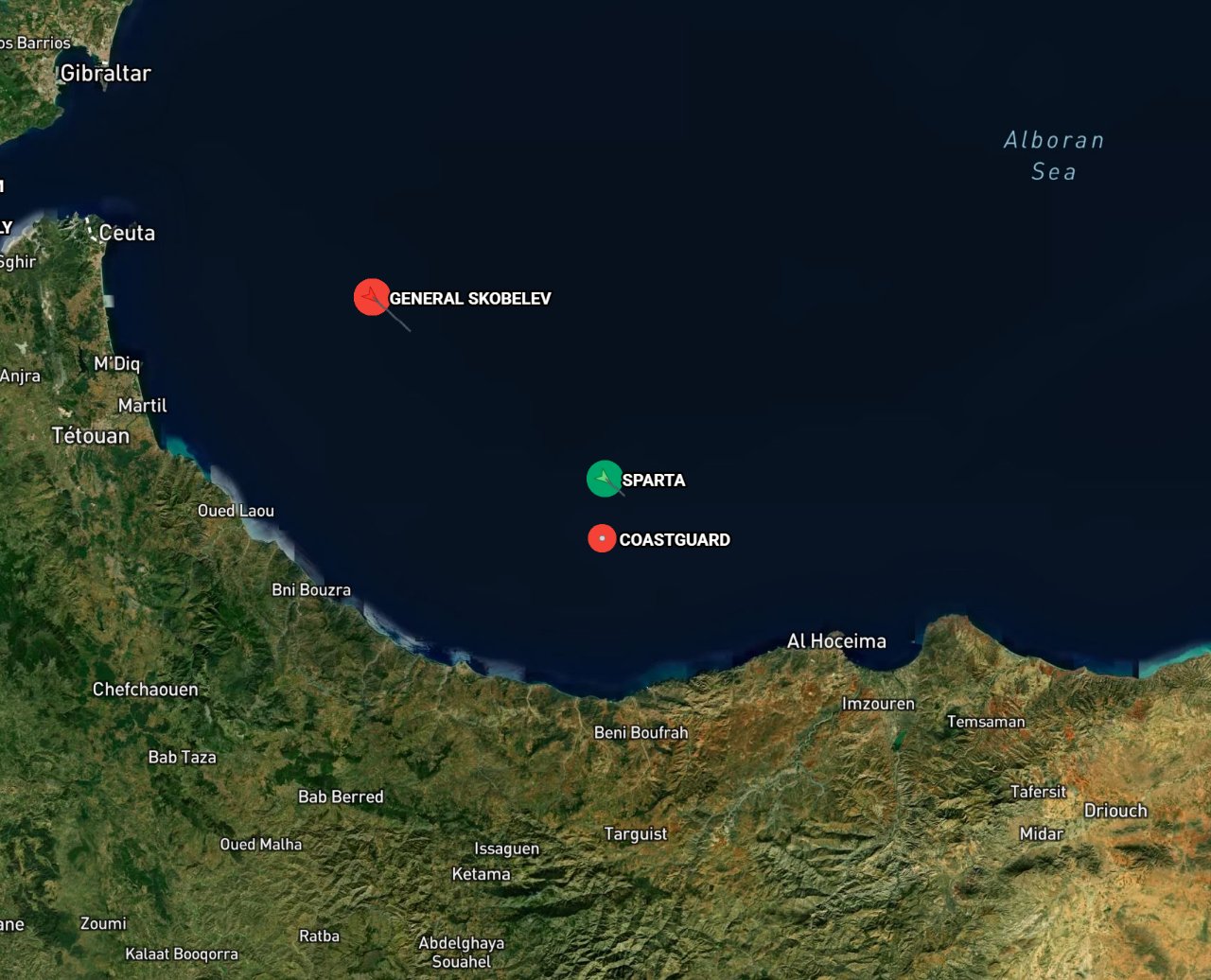 Three ships, including Sparta, enter Mediterranean, stop off Morocco